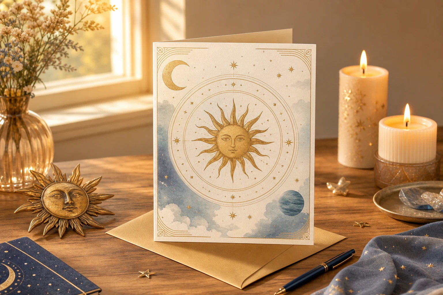 Solar return birthday card