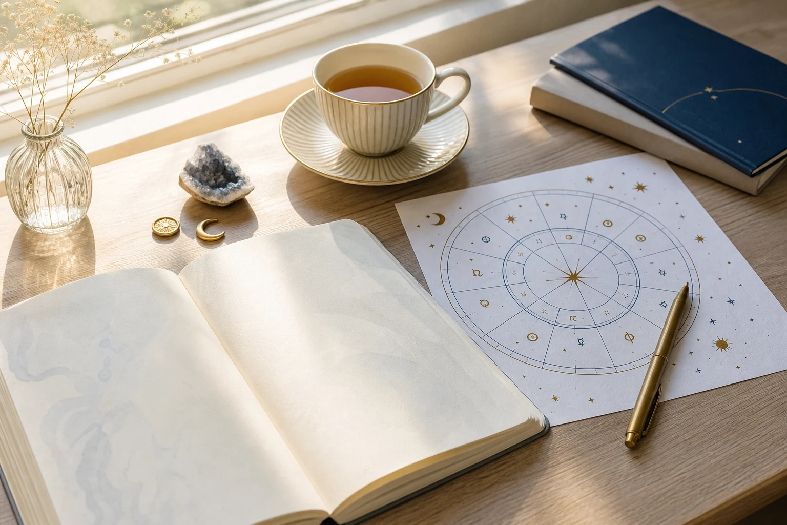 Solar return reflection desk