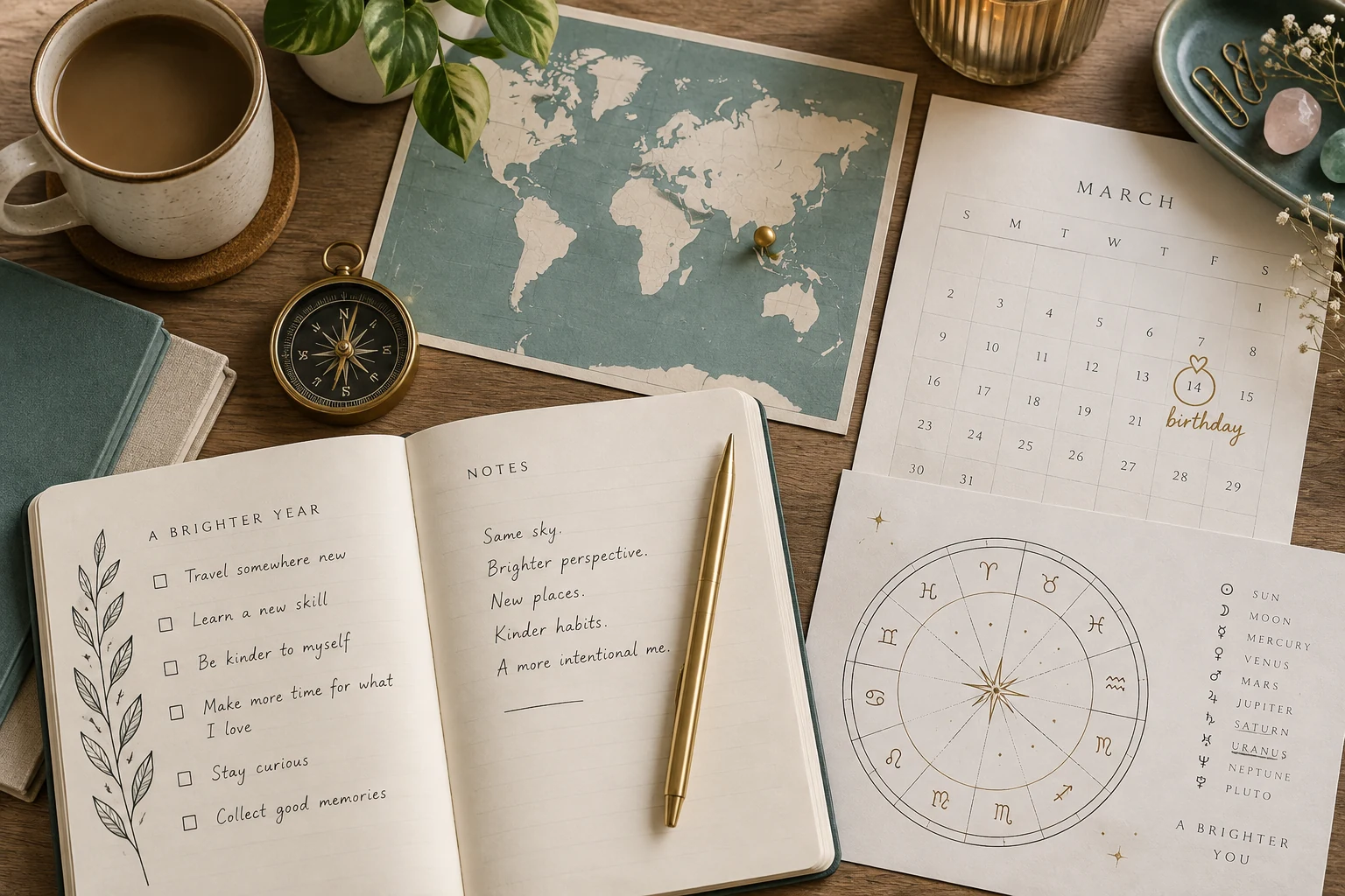 Birthday location chart notes